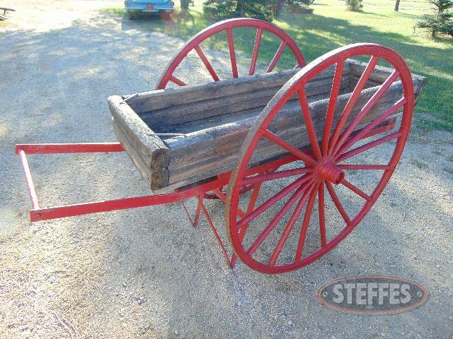 Wood wheel hand cart, 2-wheel, 52- dia. wheels_1.jpg